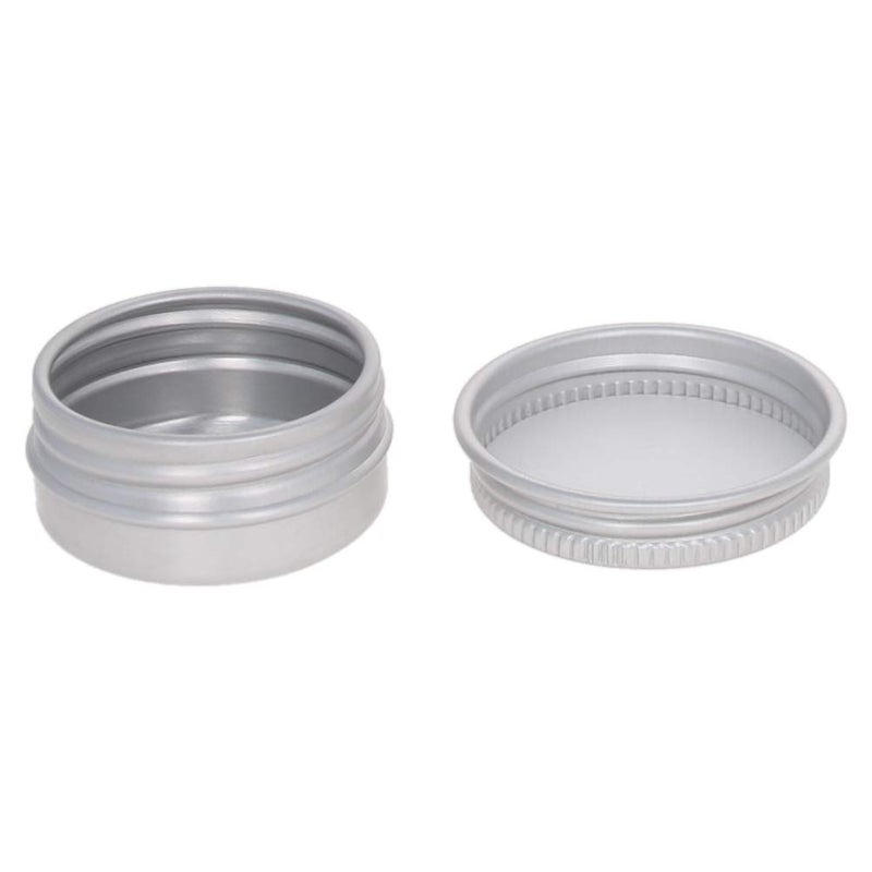 Othmro 6pcs 0.3oz Metal Round Tins Aluminum Tin Cans Containers with Screw Lid, 35*18mm(DxH) Silver tin cans for Salve, Spices, Lip Balm, Tea or Candies 10ml - Image 5